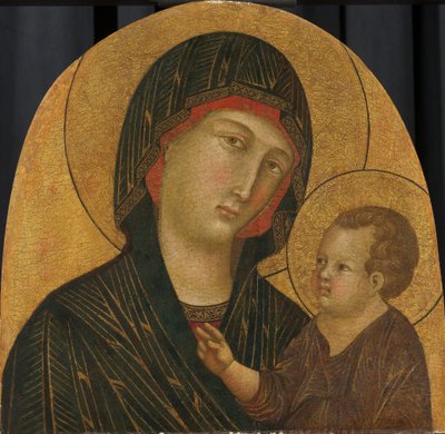 Neitsyt ja lapsi Madonna ja lapsi tekijältä Meester van Badia a Isola
