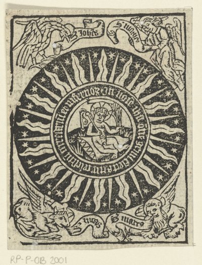 Kristus-lapsi kurittaa itseään. tekijältä Meester van de Delbecq Schreiber Passie (attributed to)