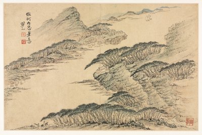 Maisemat eri tyyleinä vanhojen mestareiden mukaan, 1690. tekijältä Mei Qing
