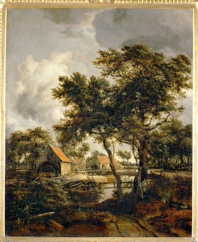 Le Moulin a eau - vesimylly ... tekijältä Meindert Hobbema