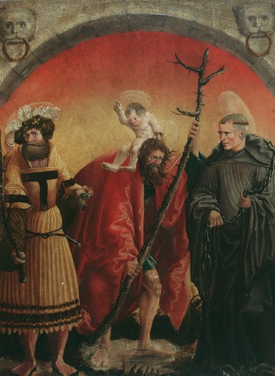 helvetti Achatius, Christopher ja Leonhard tekijältä Meister der Crispinuslegende