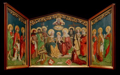 Annenaltar tekijältä Meister mit dem Stieglitz