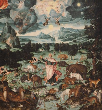 Maailman luominen, 1575 tekijältä Melchior Bocksberger