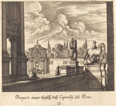 Capitoline, Rooma tekijältä Melchior Küsel after Johann Wilhelm Baur