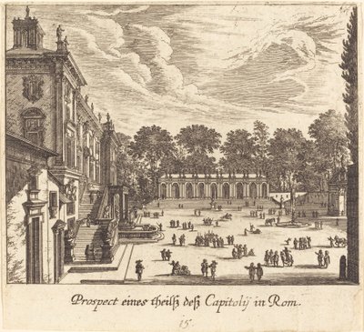 Capitoline, Rooma tekijältä Melchior Küsel after Johann Wilhelm Baur