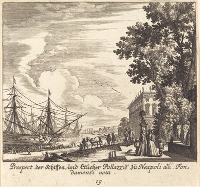 Shipps, Fundamenti Novi, Napoli tekijältä Melchior Küsel after Johann Wilhelm Baur
