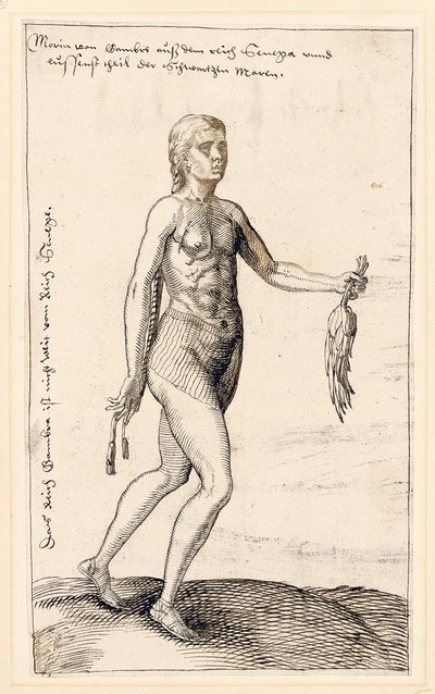 Nainen Gambiasta, 1583 tekijältä Melchior Lorck