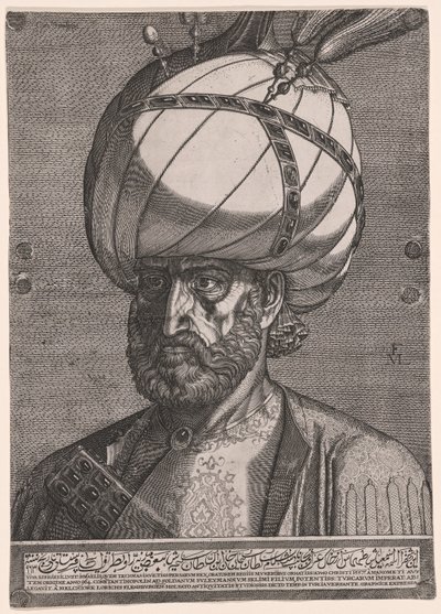 Persian shaahi Tahmasp I:n suurlähettilään Ismailin muotokuva. tekijältä Melchior Lorck