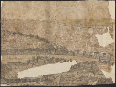 Konstantinopolin näkymä, arkki 16, Melchior Lorck, 1559 tekijältä Melchior Lorck