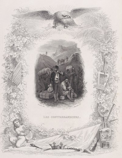 Salakuljettajat, The Songs of Béranger, 1829 tekijältä Melchior Peronard
