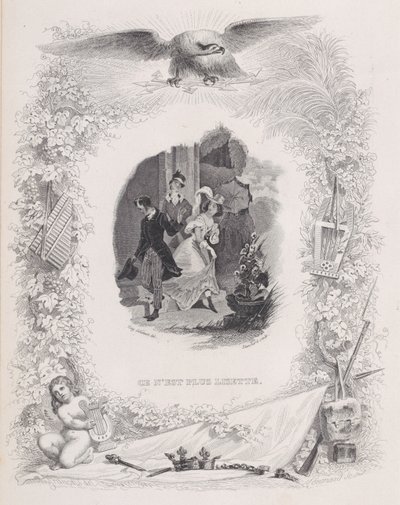 Se ei ole enää Lisette, elokuvasta The Songs of Béranger, 1829. Tekijät: Melchior Péronard, Auguste Blanchard I. tekijältä Melchior Péronard, Auguste Blanchard I