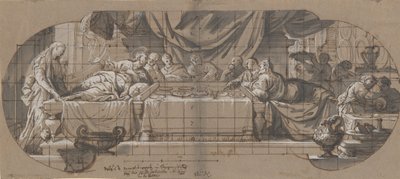 Pidot Simonin talossa, 1699 tai ennen. tekijältä Melchior Steidl