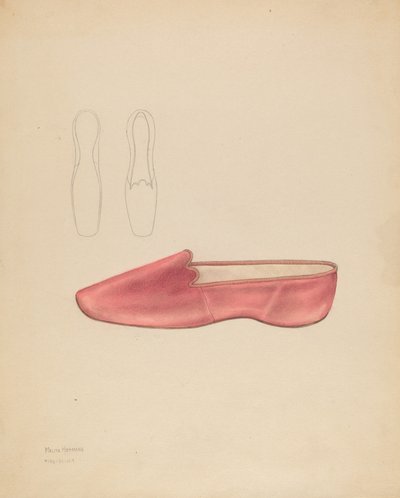 Naisten tossut, n. 1936. tekijältä Melita Hofmann