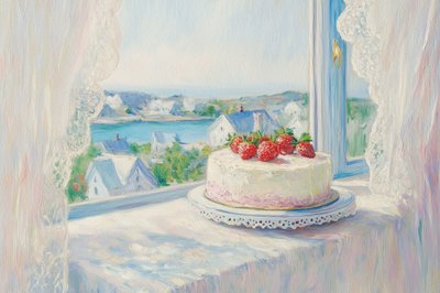 Mansikkakakku – kesäinen näkymä tekijältä Melloi Art Prints