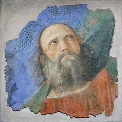 Apostolin pää, n. 1480 (fresko) tekijältä Melozzo da Forli