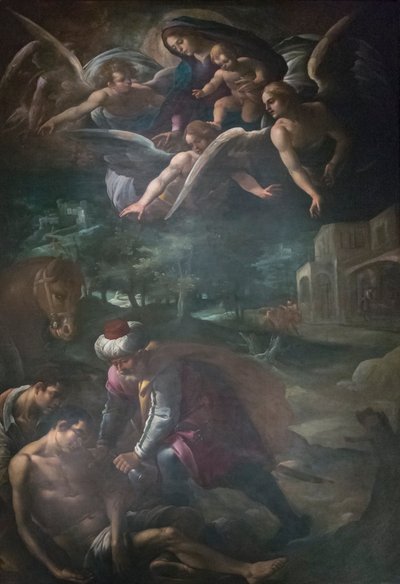 laupias samarialainen tekijältä Melozzo da Forli
