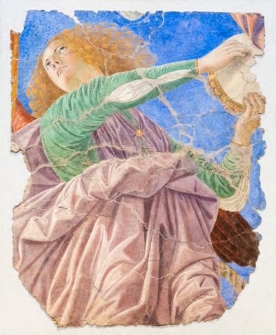 Musiikkia tekevät enkelit, n. 1480 (kunnostettu fresko) tekijältä Melozzo da Forli