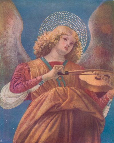 Musikaalienkeli viulufreskolla, 1400-luku tekijältä Melozzo da Forli