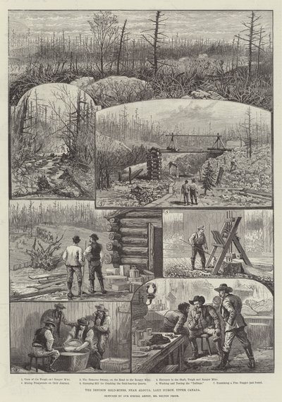 Denison Gold-Mines, lähellä Algomaa, Huron-järvi, Ylä-Kanada tekijältä Melton Prior