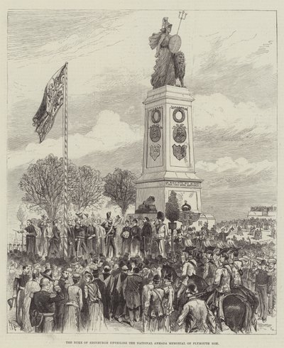 Edinburghin herttua paljastaa National Armada Memorialin Plymouth Hoessa tekijältä Melton Prior