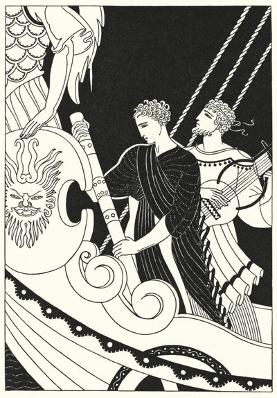 Orpheus löi reippaasti pois (väri litho) tekijältä Merlyn Mann