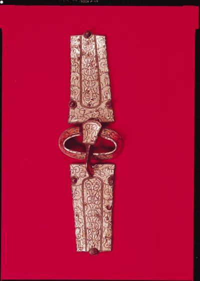 Vyön solki, Escolives-Sainte-Camillen hautausmaalta, Yonne (hopea) tekijältä Merovingian