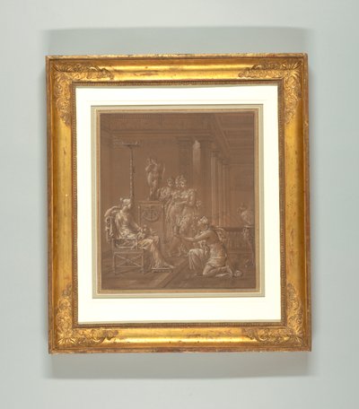 Piirtäminen, Tapettien suunnittelu tekijältä Merry Joseph Blondel