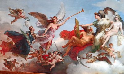 La France Victorieuse à Bouvines tekijältä Merry Joseph Blondel