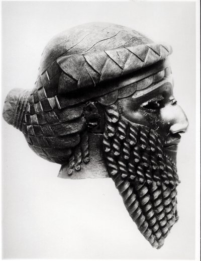 Sargon I:n pää (n. 2334-2279 eKr.) 2400-2200 eKr. (kupari) (ks. myös 189592) tekijältä Mesopotamian
