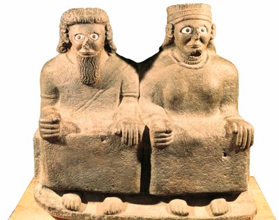 Jumala Hadad ja jumalatar Ishtar tekijältä Mesopotamian Mesopotamian
