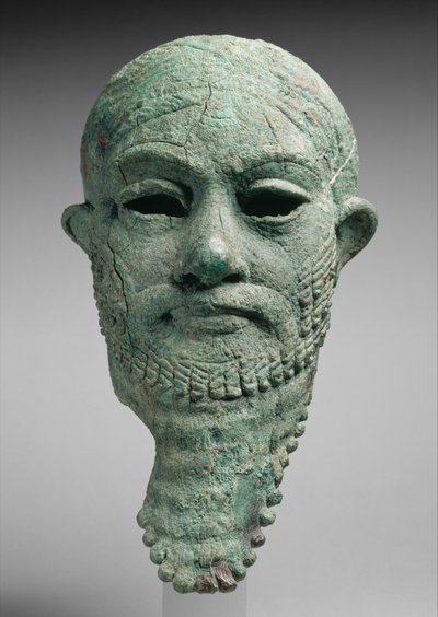 Hallitsijan pää, n. 2300–2000 eKr. (kupariseos) tekijältä Mesopotamian Mesopotamian