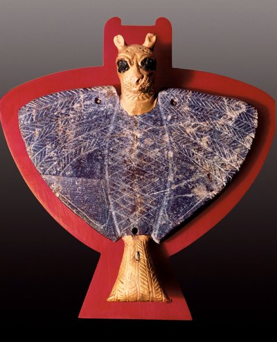 Mesopotamia:" Leijonanpäällinen kotka "Ur-dynastian Tresorin patsas (veistos) tekijältä Mesopotamian Mesopotamian