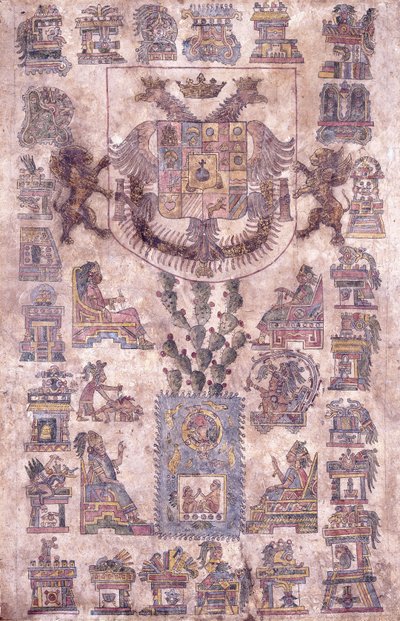Valaistu asiakirja Meksikosta, jossa näkyy varakuningas Sotomayorin vaakuna, n. 1645 tekijältä Mexican School