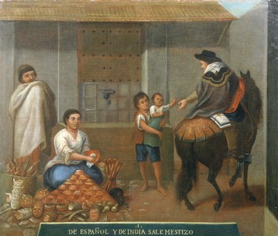 Kolme hahmoa torilla tekijältä Mexican School