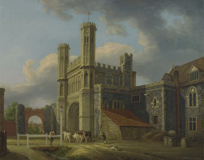 Pyhän Augustinuksen portti, n. 1778 (öljy kankaalle) tekijältä Michael Rooker