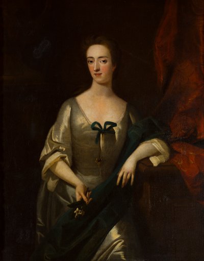 Charlotte Lady Myddeltonin (1679-1731) muotokuva, n. 1699-1731 (öljy kankaalle) tekijältä Michael (circle of) Dahl