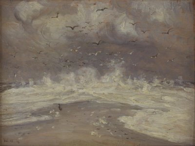 Surffaa Jyllannin pohjoisrannikolla tekijältä Michael Ancher