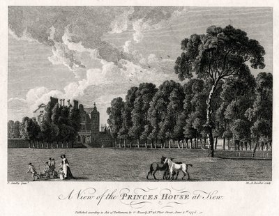 Näkymä Princes Housesta Kewissä, 1776 tekijältä Michael Angelo Rooker