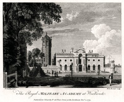 Royal Military Academy Woolwichissa, Lontoossa, 1775 tekijältä Michael Angelo Rooker