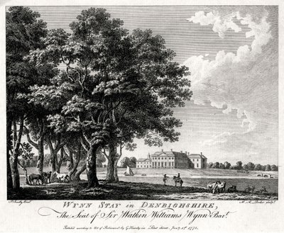 Wynn Stay Denbighshiressä, Walesissa, 1775 tekijältä Michael Angelo Rooker