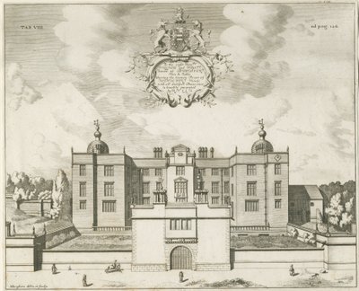 Beaudesert Hall and Park: kuparilevykaiverrus, nd [1653-1686] tekijältä Michael Burghers