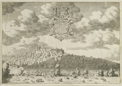 Dudley Castle: gravat en placa de coure, nd [1653-1686] (impressió)finès tekijältä Michael Burghers