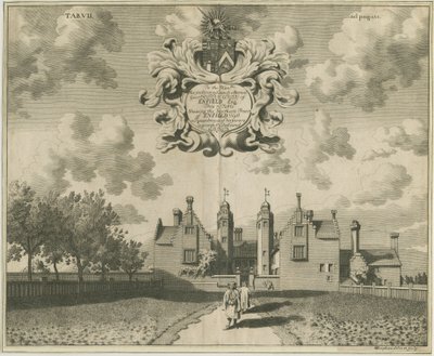 Enville Hall: kuparilevykaiverrus, nd [1653-1686] tekijältä Michael Burghers