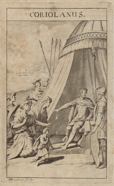 Gaius Marcius Coriolanus, roomalainen kenraali tekijältä Michael Burghers