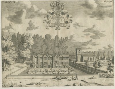 Okeover Hall: kaiverrus, nd [1653 - 1686] tekijältä Michael Burghers