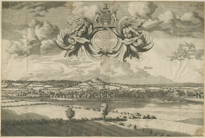 Stafford - East North East Prospect: kaiverrus, nd [1686] (painettu) (printti) tekijältä Michael Burghers