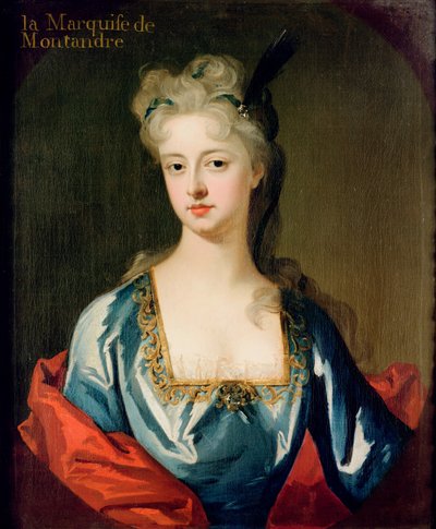 Marquis de Montandren Francois de la Rochefoucauldin vaimon Mary Anne Spanheimin (1682-1772) muotokuva tekijältä Michael Dahl