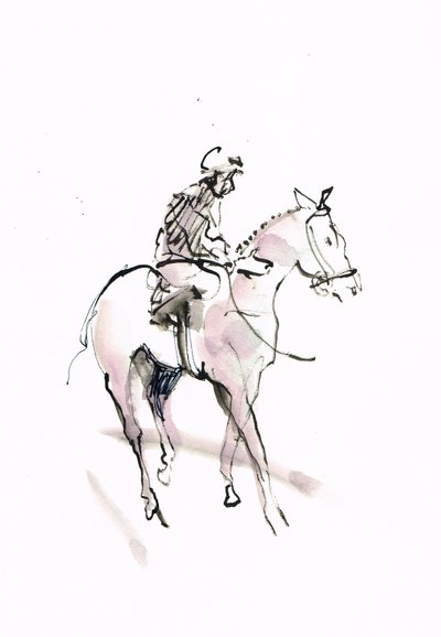 Nimetön, 2018 (akvarelli paperille) tekijältä Michael Frith