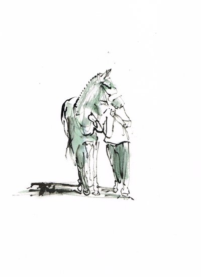 Nimetön, 2018 (akvarelli paperille) tekijältä Michael Frith