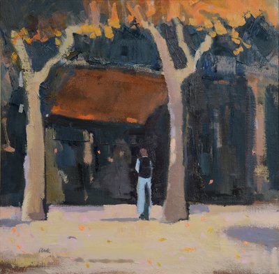 Iltapäivä, Lounais-Ranska, 2015 (öljy pellavalle) tekijältä Michael G. Clark